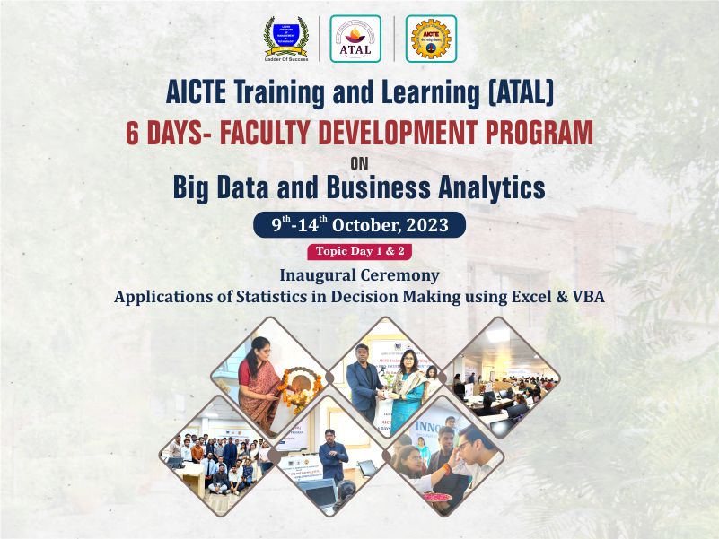 6 Days FDP on Big Data and Business Analytics