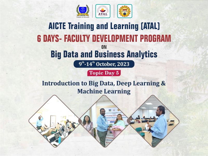 6 Days FDP on Big Data and Business Analytics 