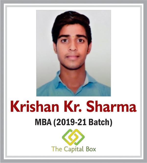 Krishan Sharma - MBA (2019-21 BATCH)